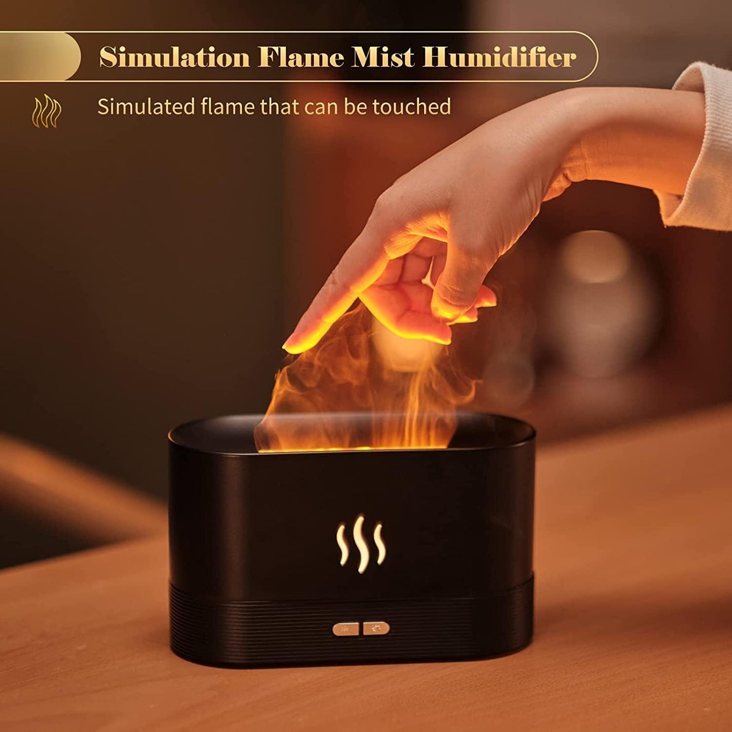 Flame Air Diffuser Humidifier Ultrasonic Aromatherapy