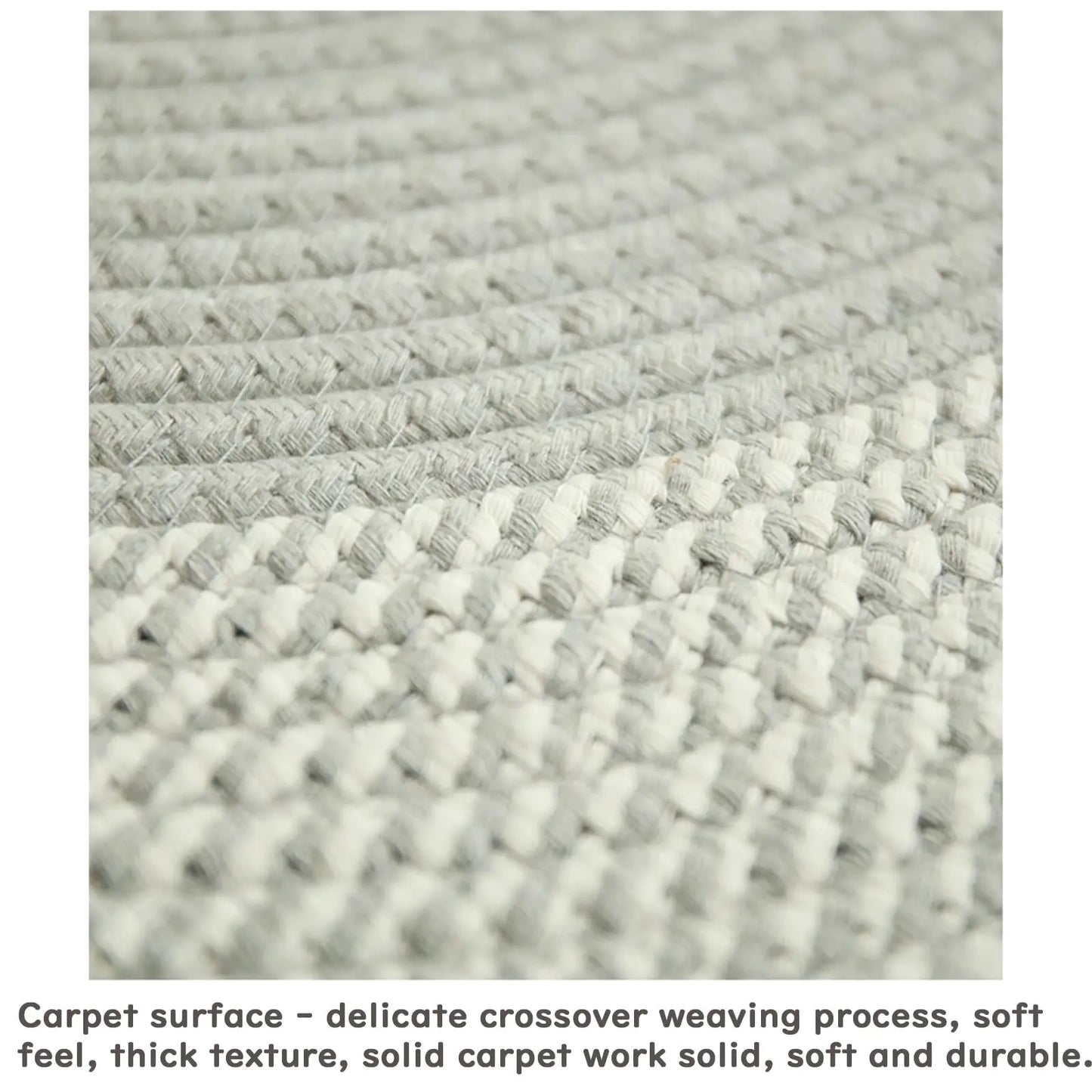 Woven Round Carpet Cotton Linen