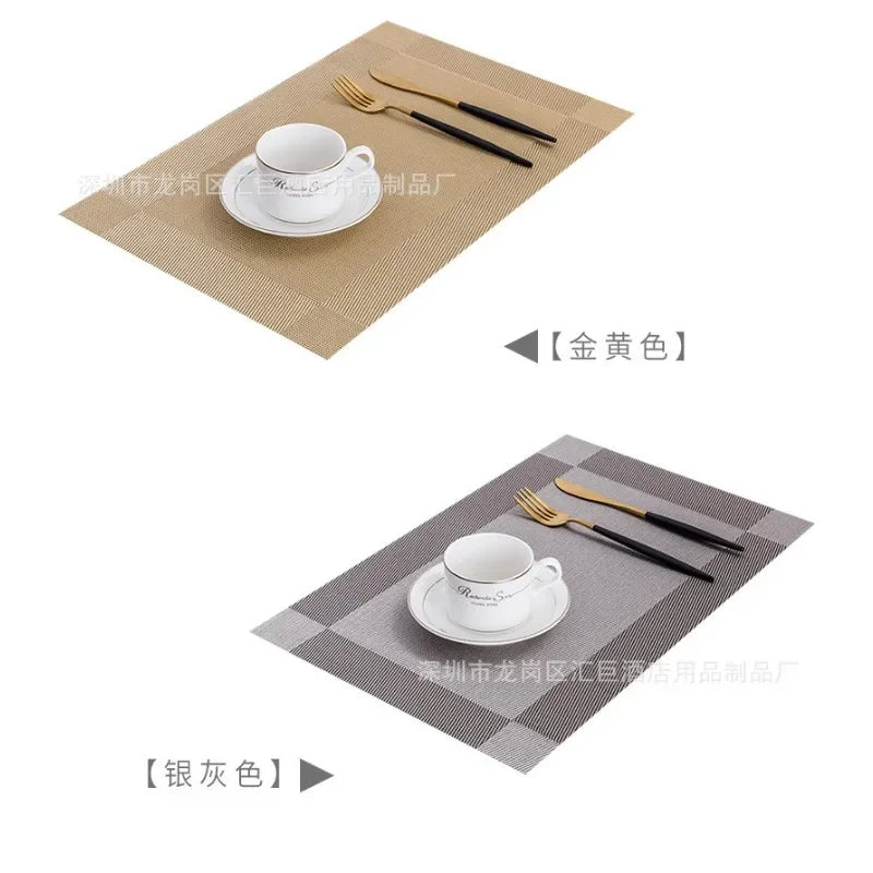 Non-slip Washable Dining Table Mat Placemat Set