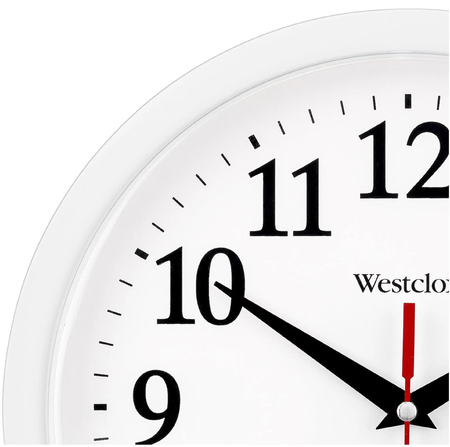 Basic White Analog QA Wall Clock