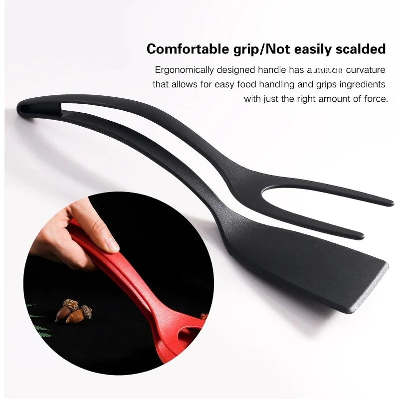 2 in 1 Spatula and Tongs for Cooking Combo