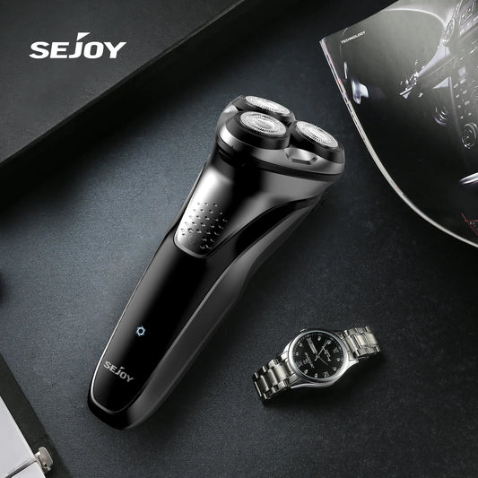 Rotary Waterproof Rechargeable, Electric Shaver for Men