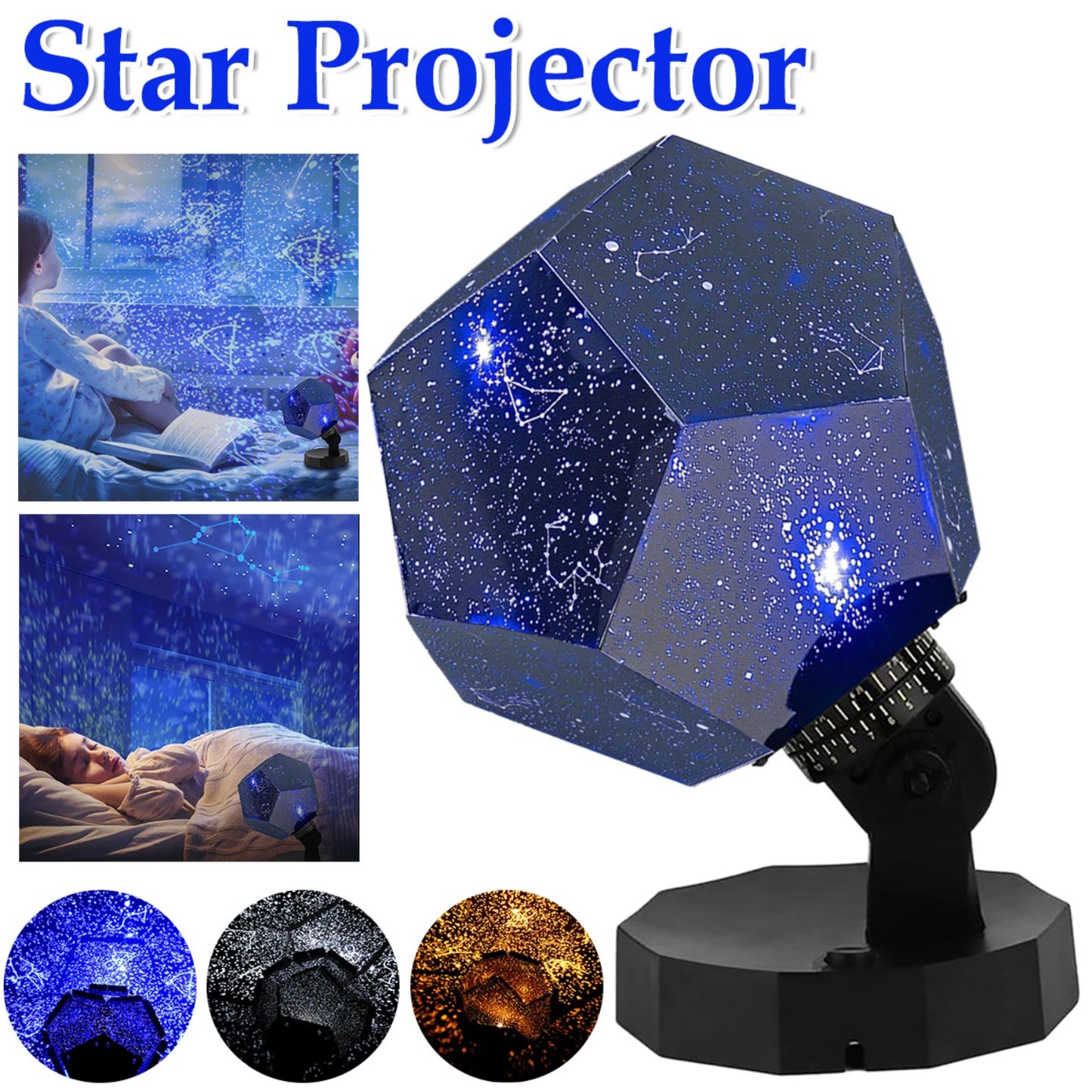 Rechargeable Star Projector Celestial Night Light