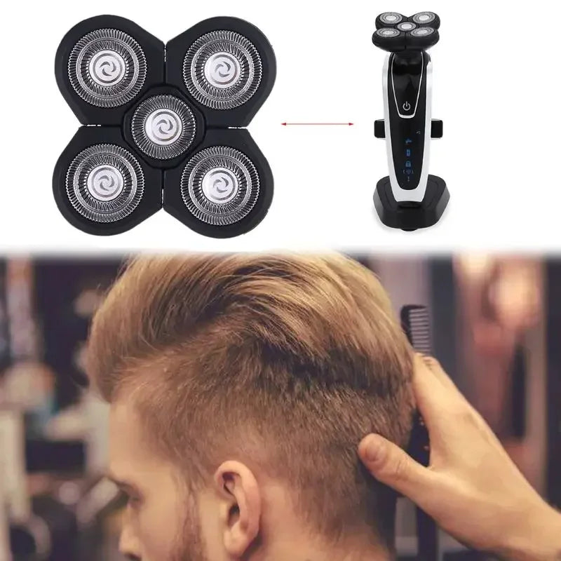 Replacement 5 Shaving Heads Blade for Men Barber