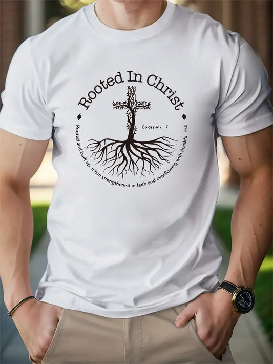 ROOTED IN Tree Roots Design  T-shirt