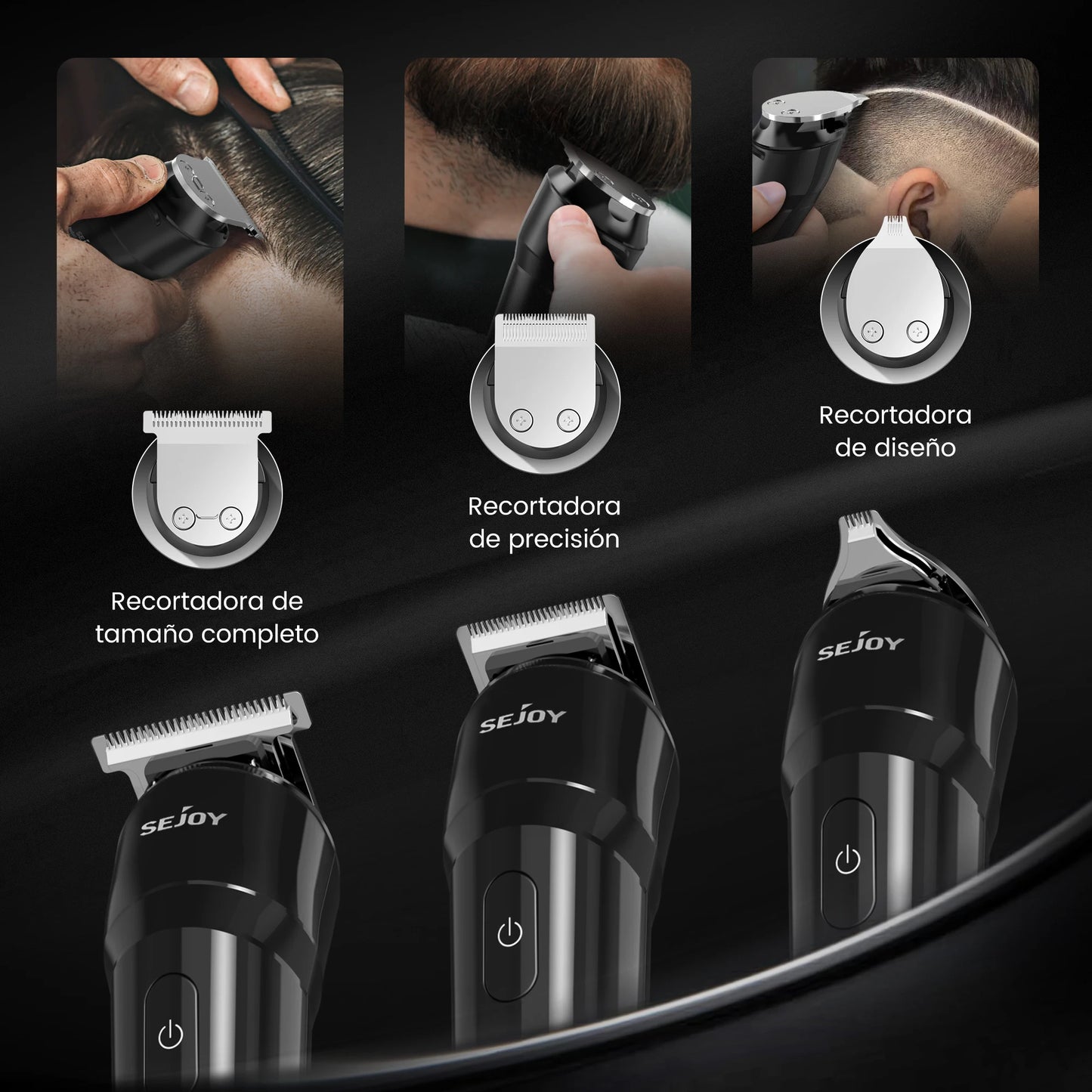 Waterproof Cordless Beard Trimmer for Men  Hair Clipper