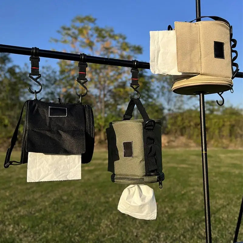 Tactical Roll Paper Storage Bag Hanging Toilet Tissue