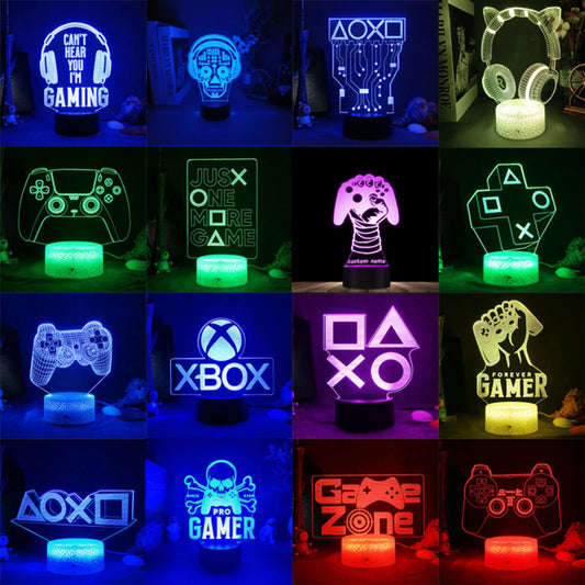 RGB 3D LED Gaming Setup Lamp