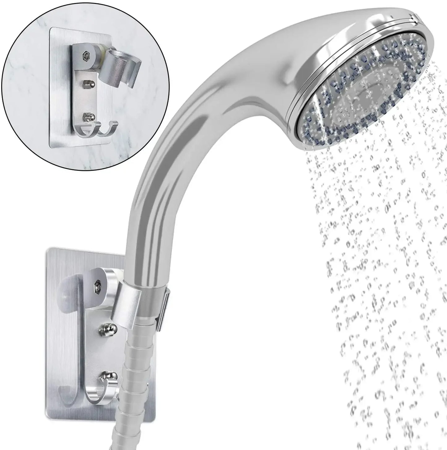 Wall Mounted Aluminum Shower Holder