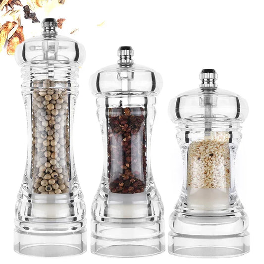 Acrylic Salt and Pepper Grinder Shakers