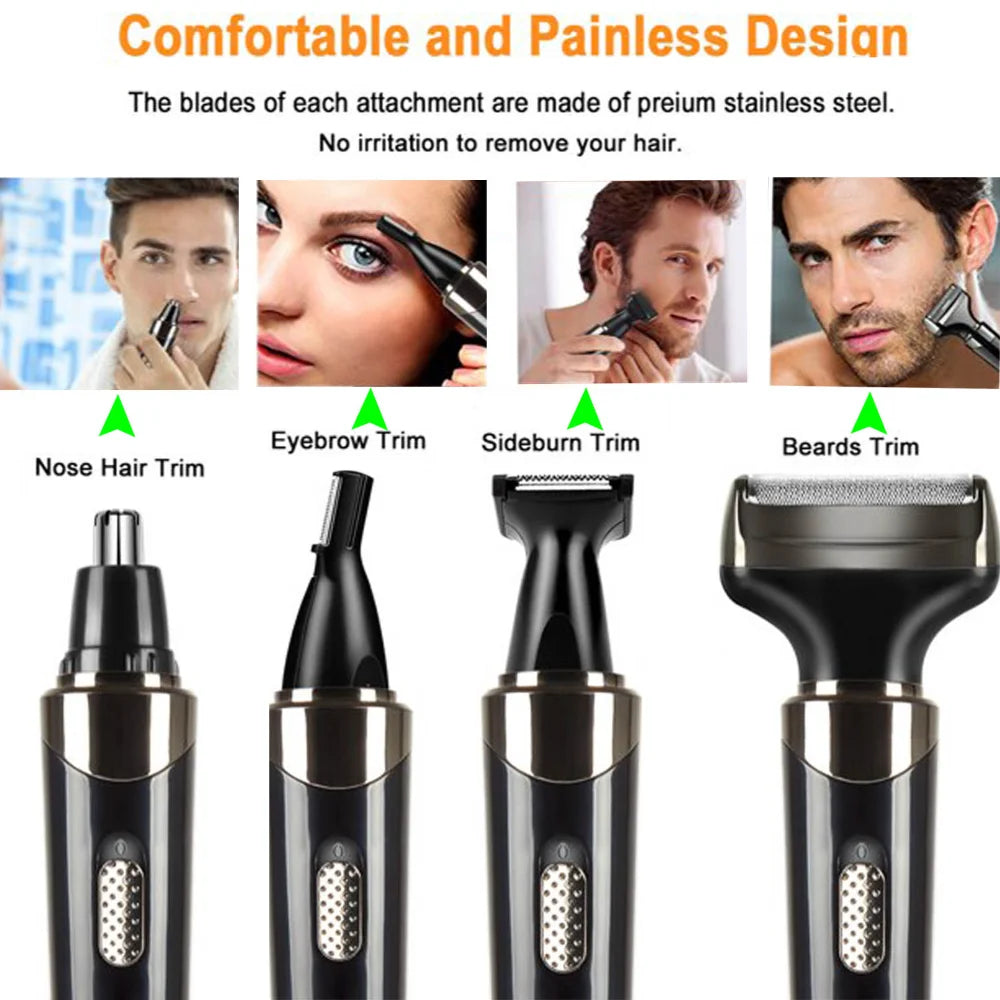 4 in 1Rechargeable Electric Razor for Men.