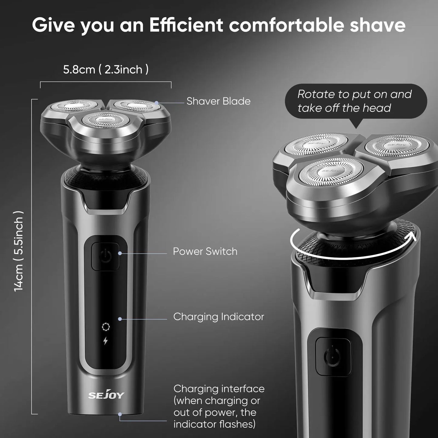 5in1 Professional  Electric Hair Clipper For Men