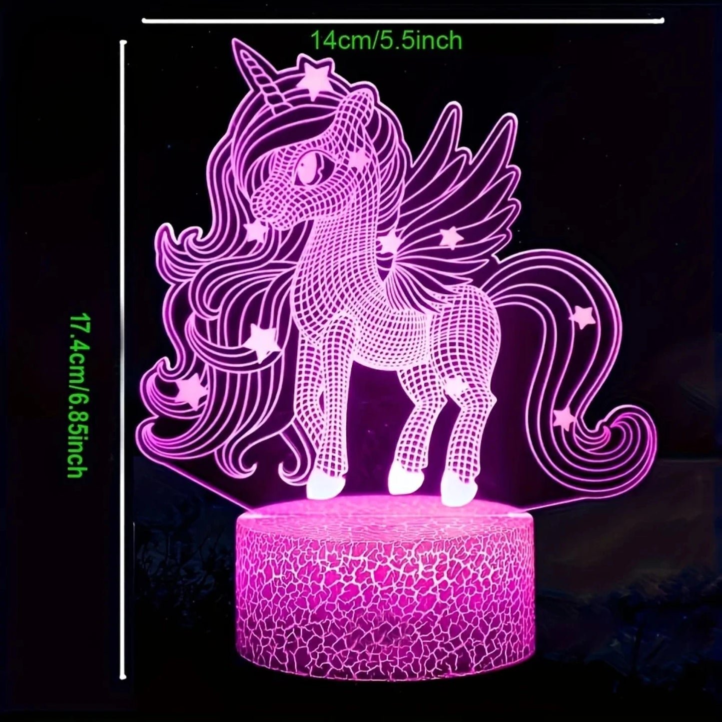 Beautiful & Charming 3D pony night light