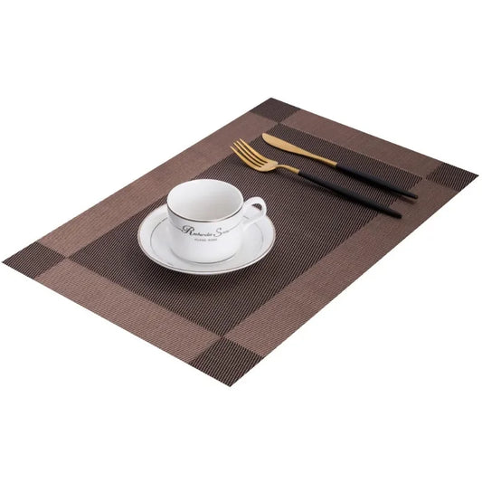 Non-slip Washable Dining Table Mat Placemat Set