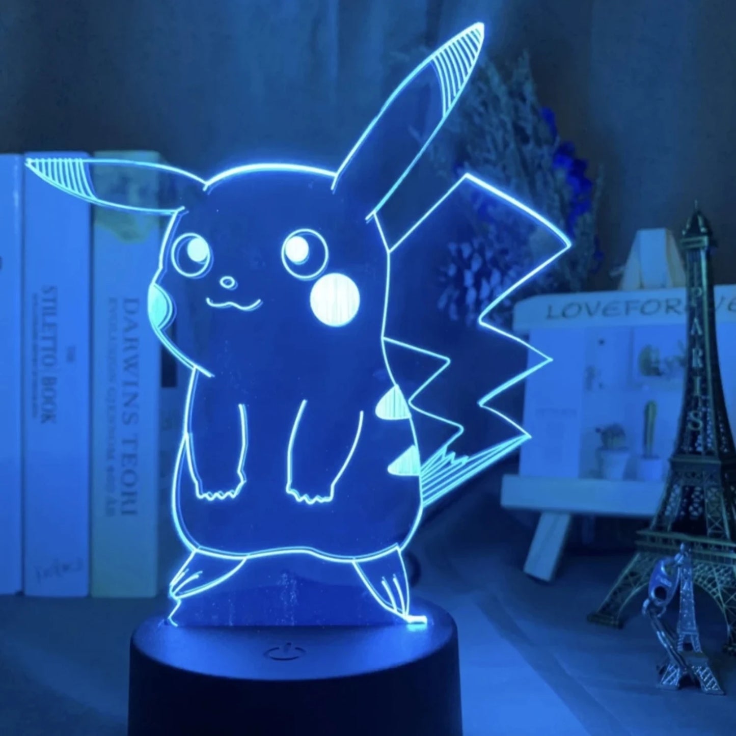 New Colorful and Unique 3D Led Night Light Toy with Charming Anime Character - Fun Desk Lamp for Kids - Ideal Gift to Enhance Be