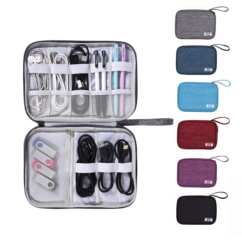 Waterproof All-in-One Electronic Accessories Organizer Pouch