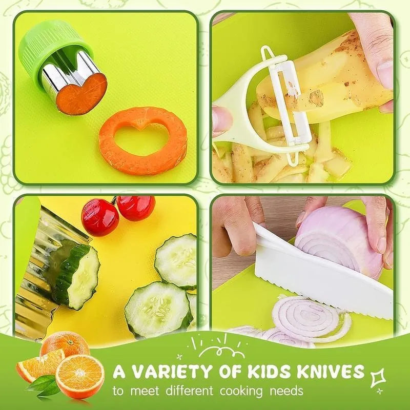 Kitchen Cutting Board & Knife Set