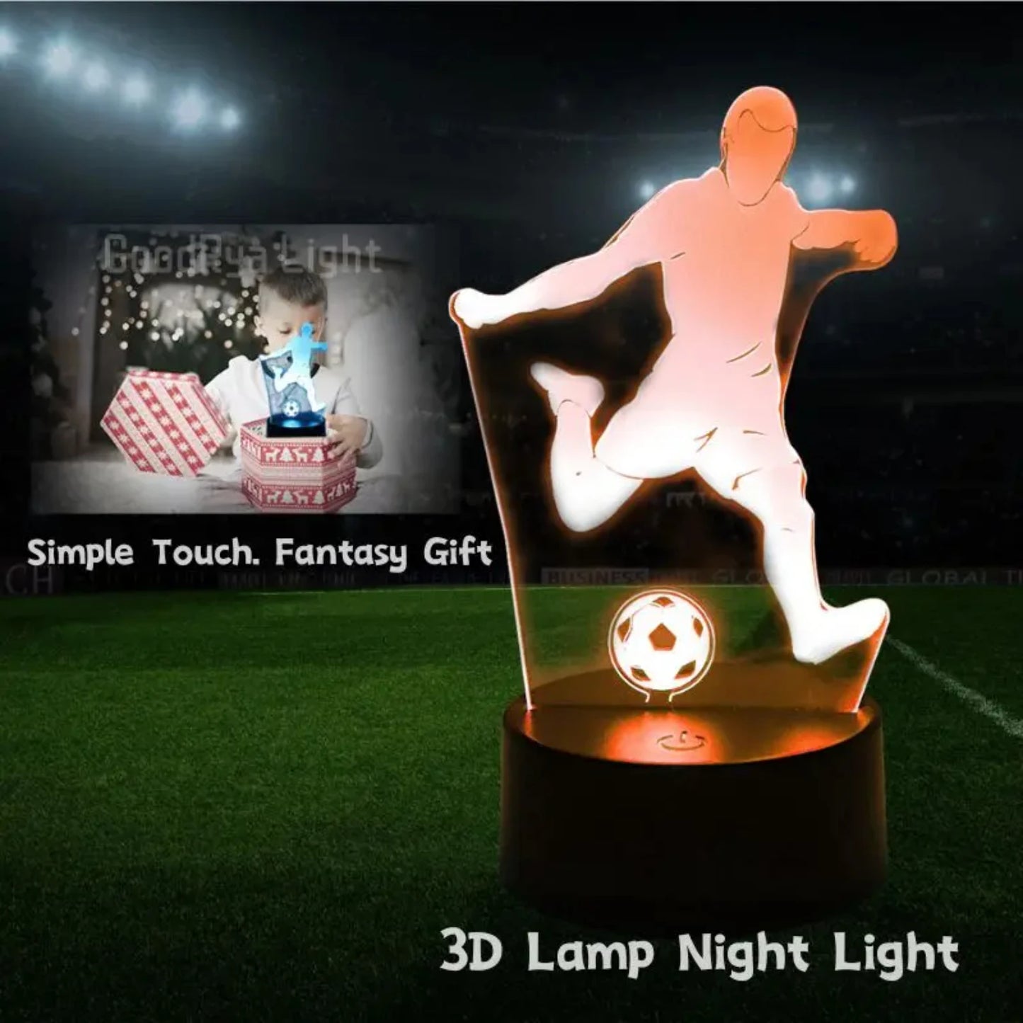 LED Football Soccer Night Lamp