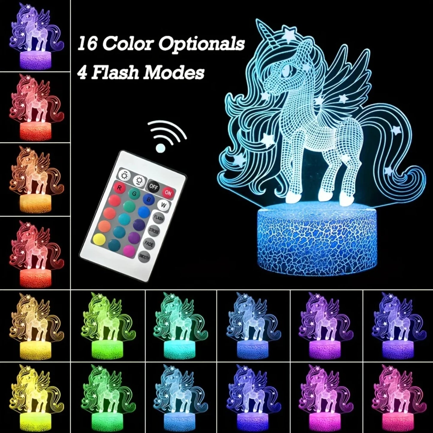 Beautiful & Charming 3D pony night light