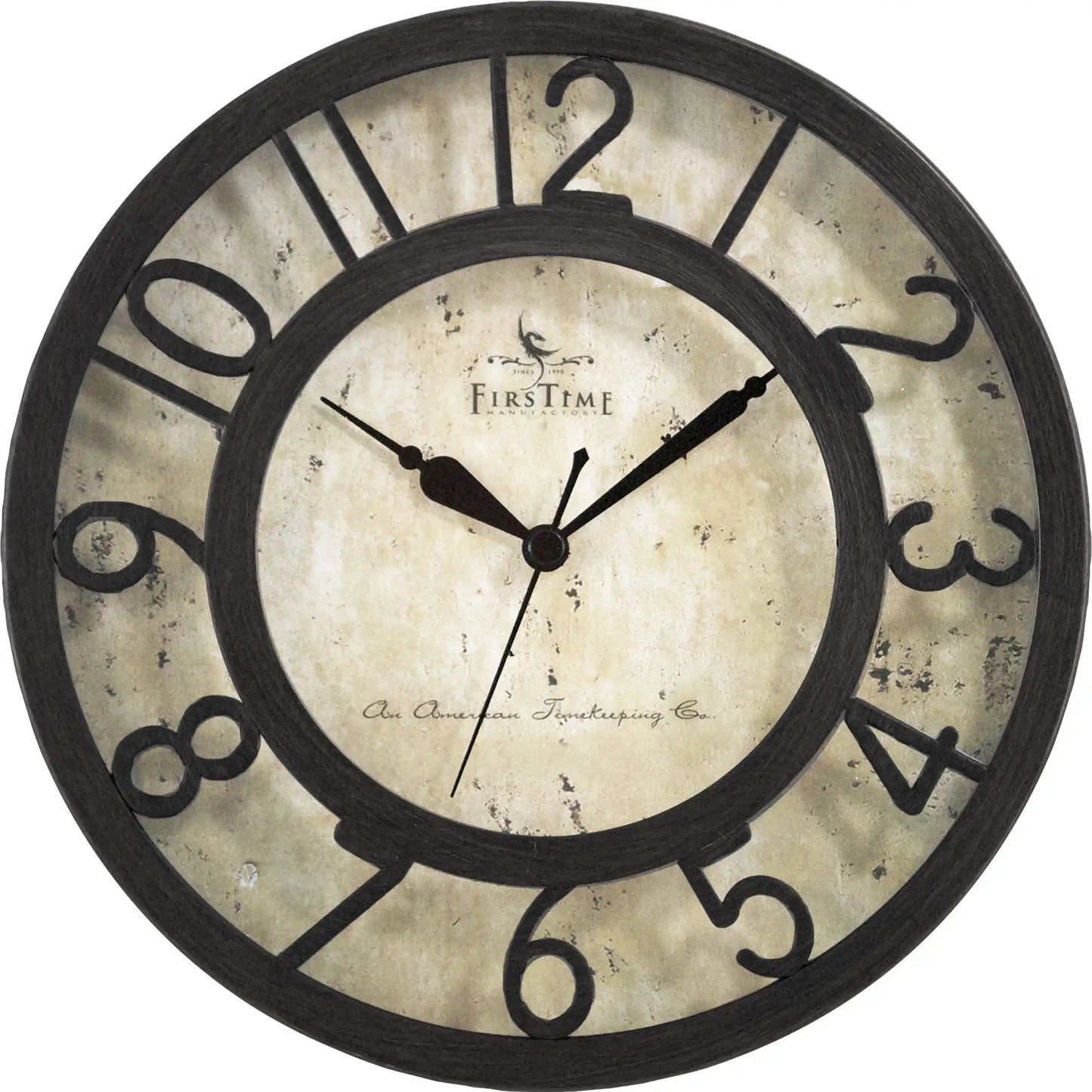 Raised Number Wall Clock