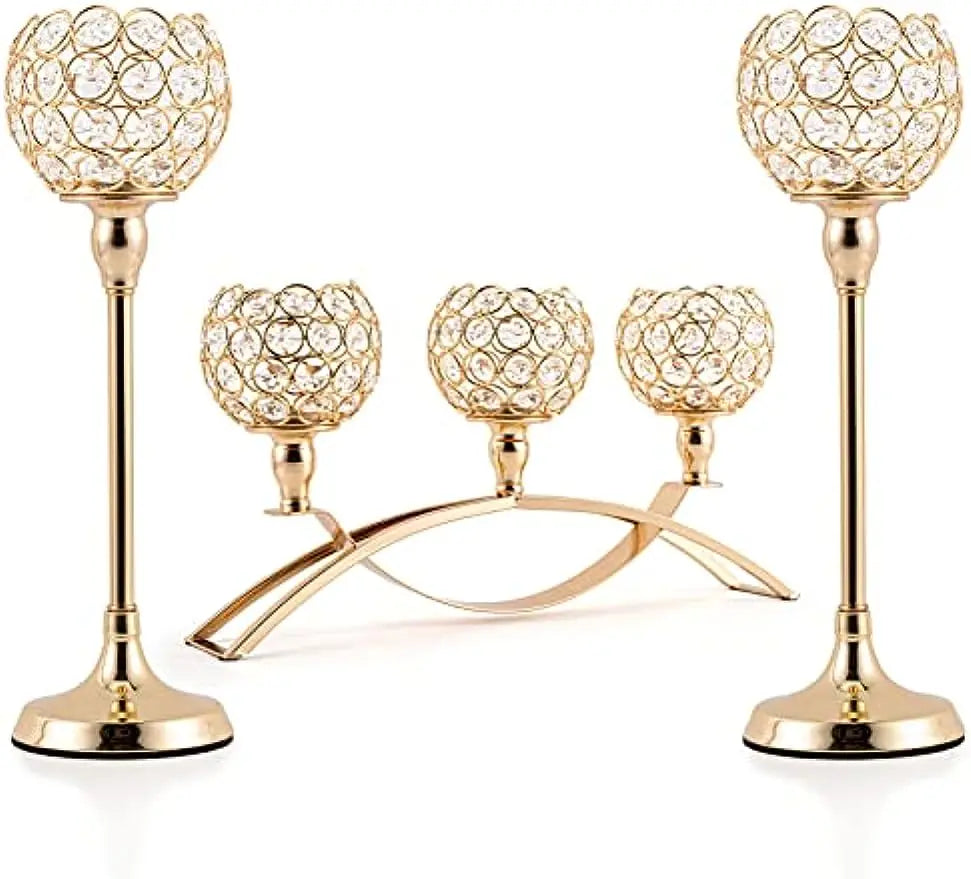 Gold Candle Holders for Table Centerpieces