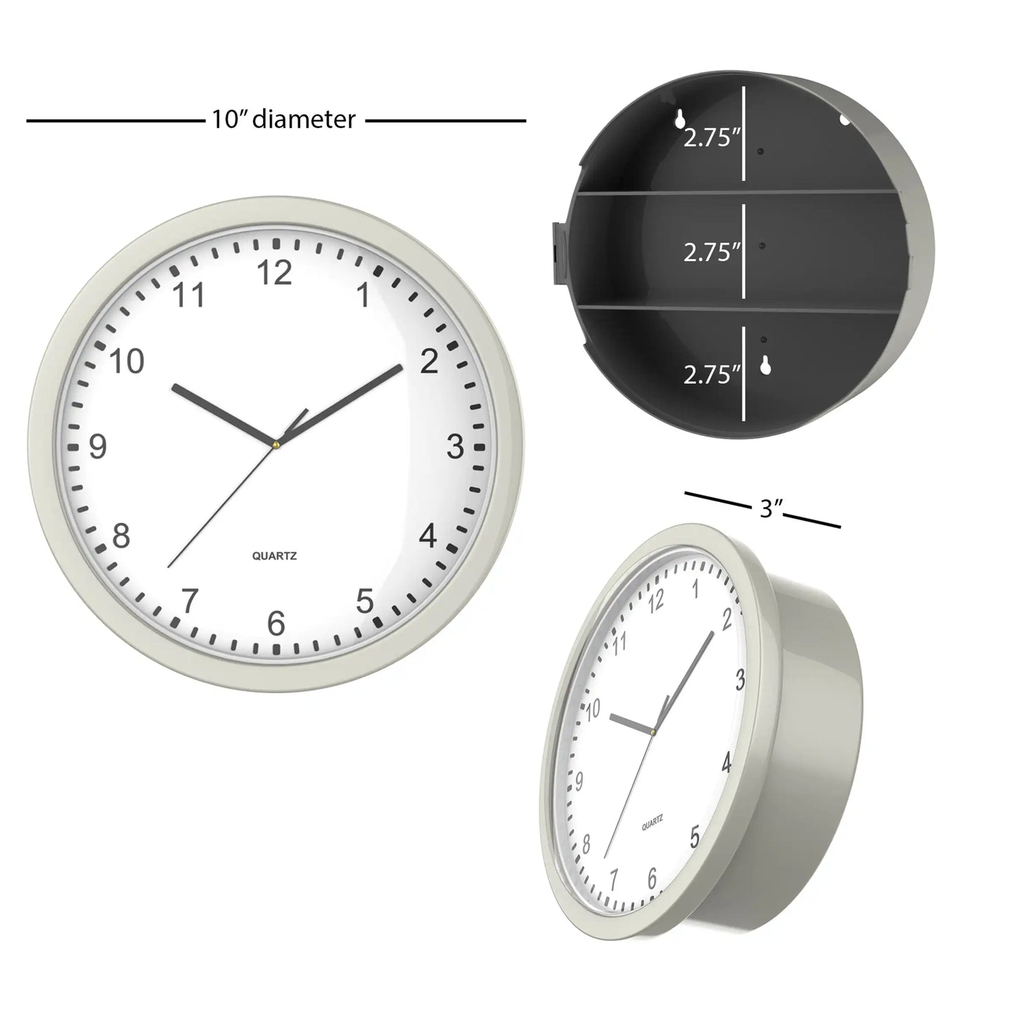 Hidden Compartment Wall Clock