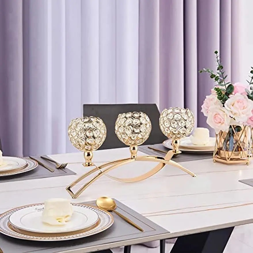 Gold Candle Holders for Table Centerpieces