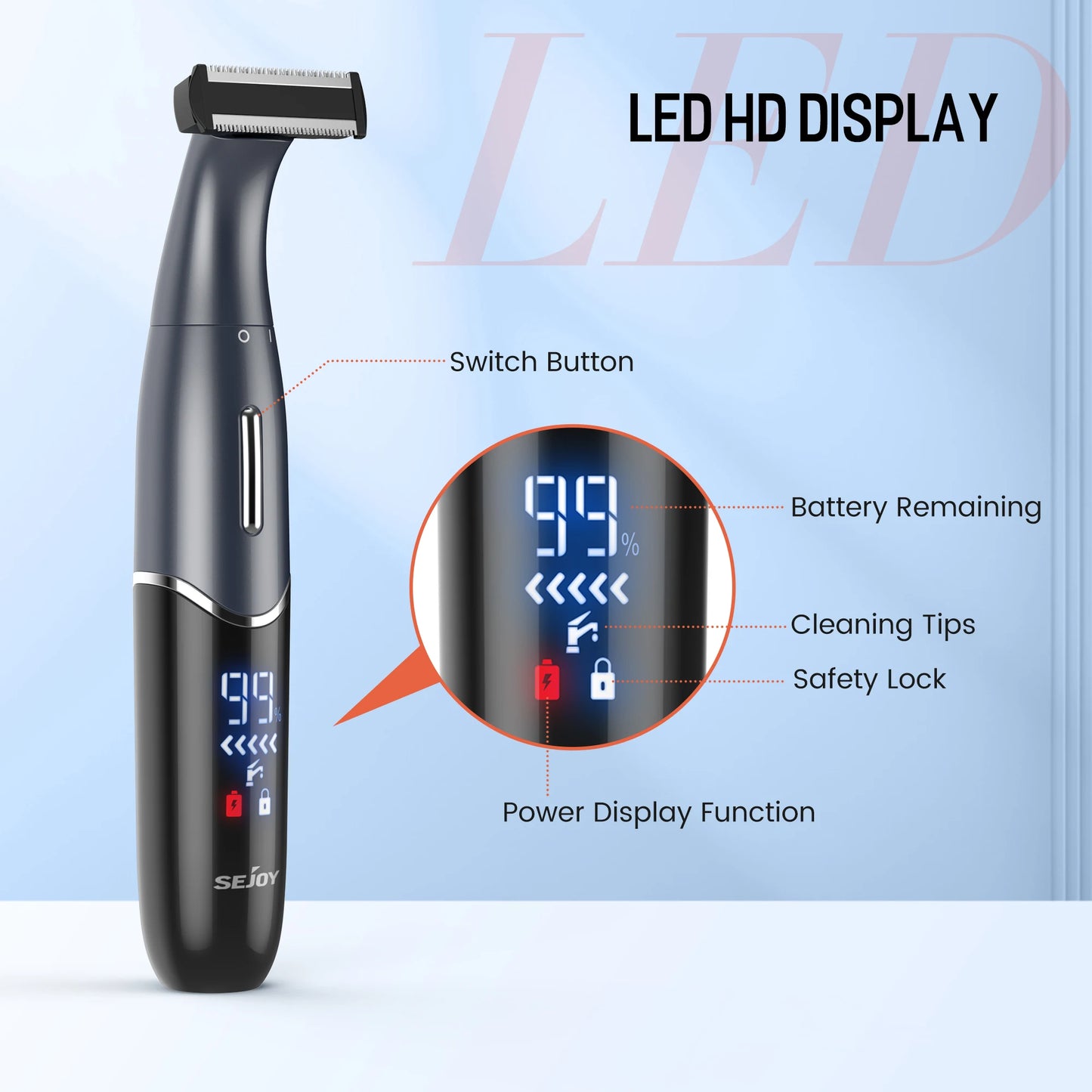 Portable 6 In 1 Electric Body Shaver for Men & Women