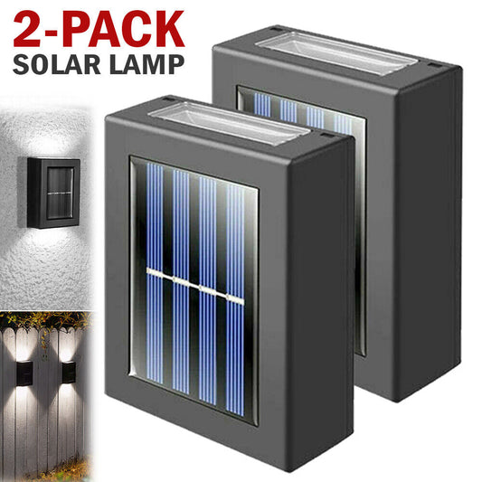2 Outdoor Solar Power Water Proof LED Pathway Lights