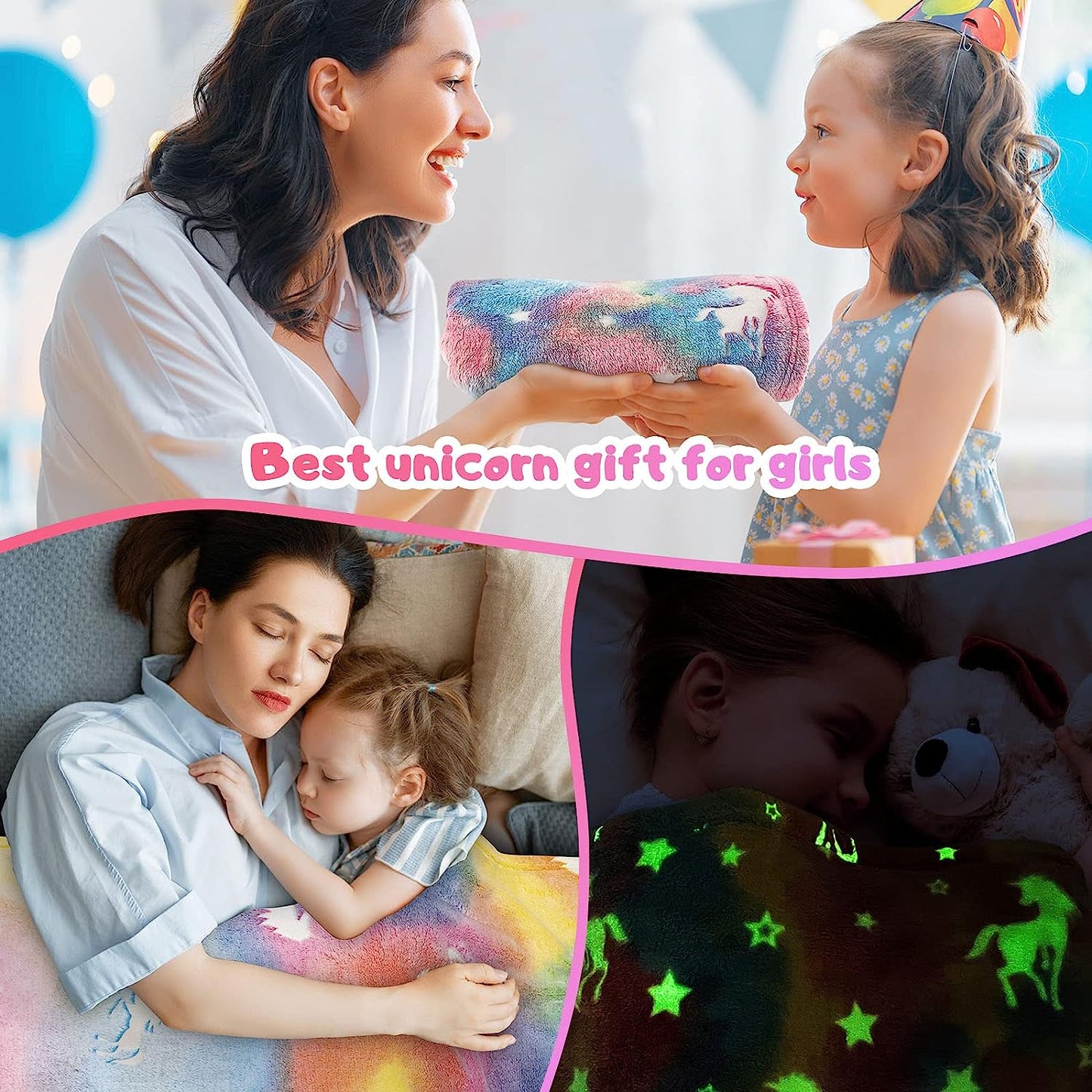 Glow In The Dark Kids Throw Blanket