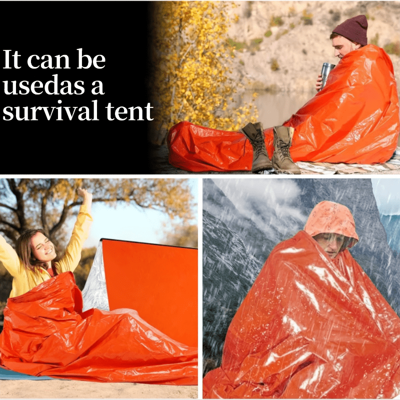 Lightweight Portable Thermal Sleeping Bag, Blanket, Tent