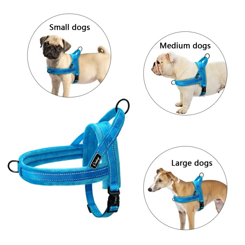 Reflective No Pull Padded Strap Dog Harness Vest