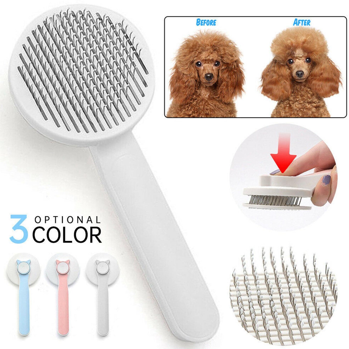 Self Cleaning Grooming Brush