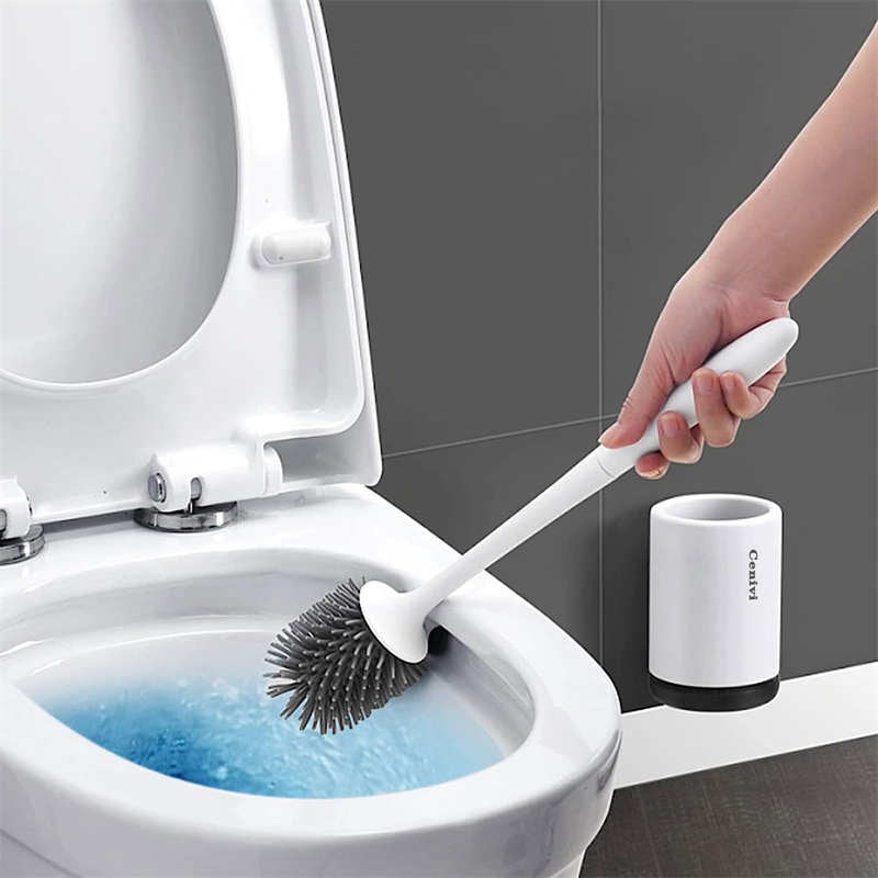 Simple Toilet Cleaning Brush Set