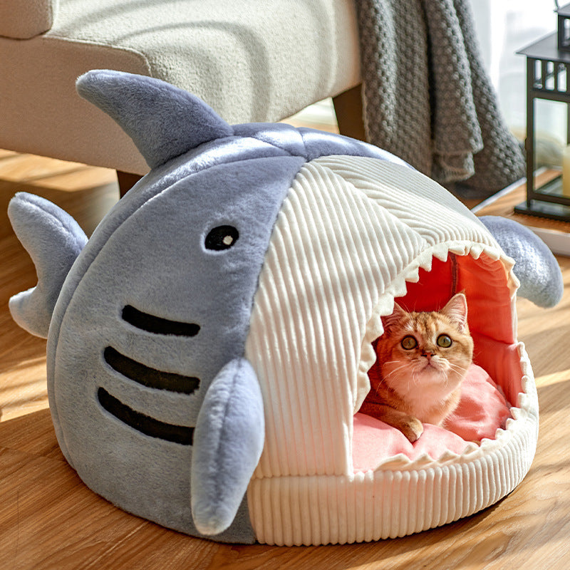 Internet Celebrity Shark Cat Dog House