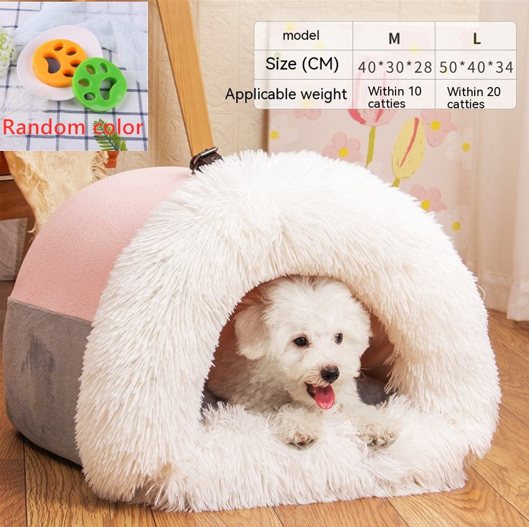 Portable Winter Warm Pet Nest For Dogs & Cats