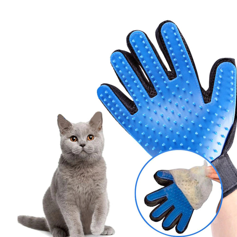 2-in-1 pet Grooming and Deshedding Gloves