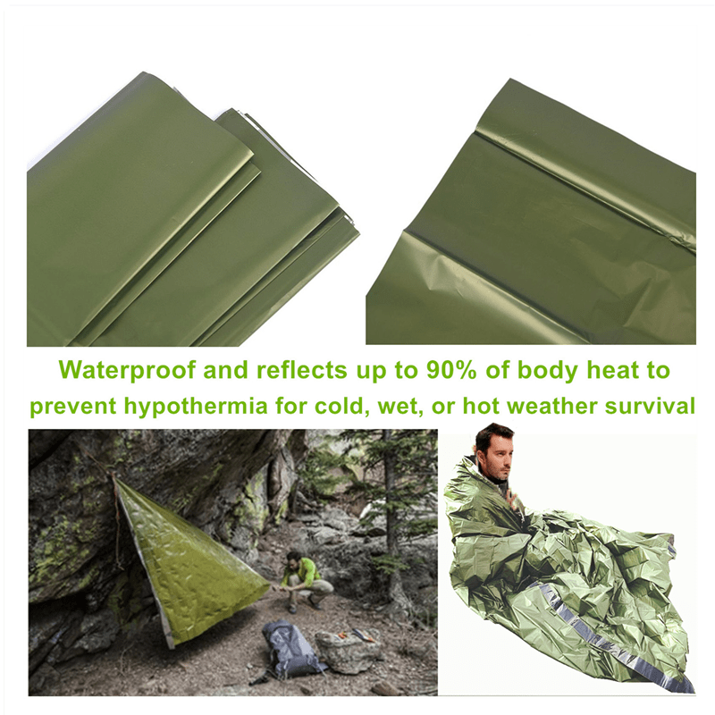 Lightweight Portable Thermal Sleeping Bag, Blanket, Tent