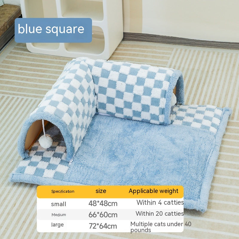 Duokete Soft Cute Cat Dog Sofa Bed Warm Tunnel