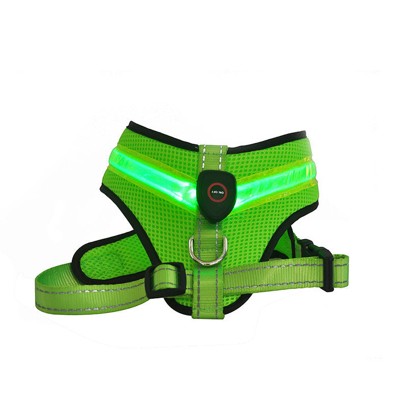 USB Charging  LED Illuminated Reflective Dog Vest