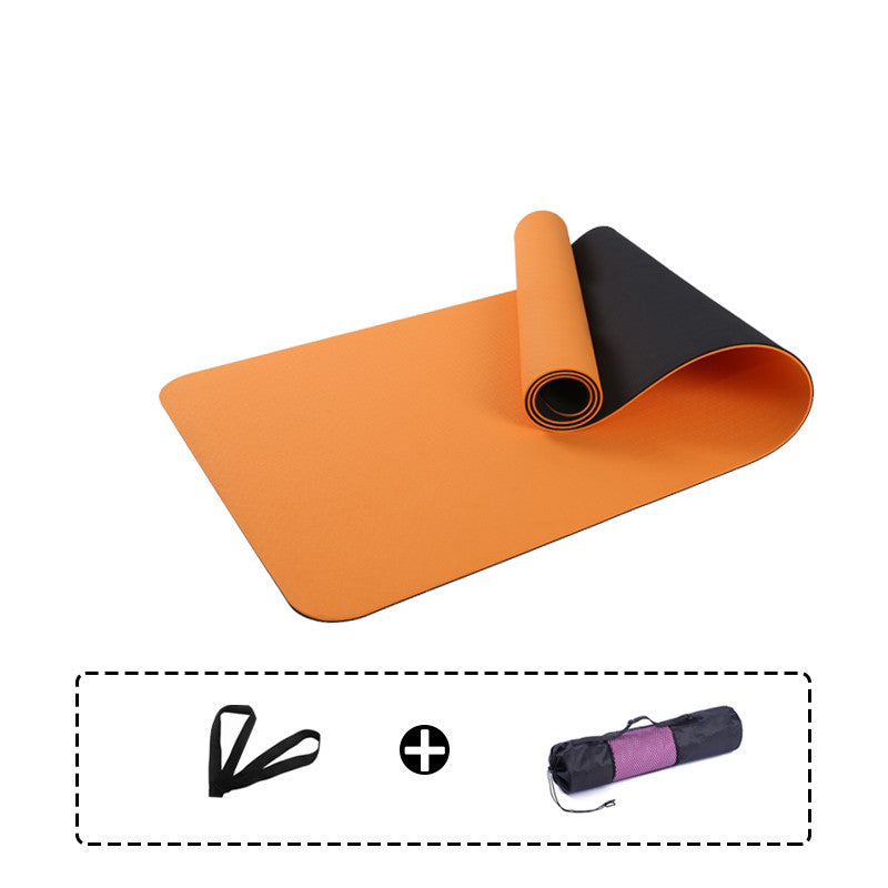 Thick Two-Color Non-Slip No Odor Yoga Mat