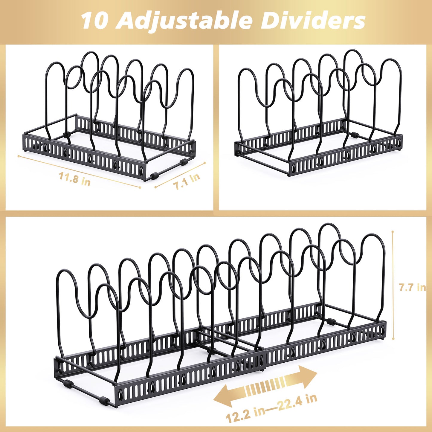 Expandable Pans Organiser Rack Divider