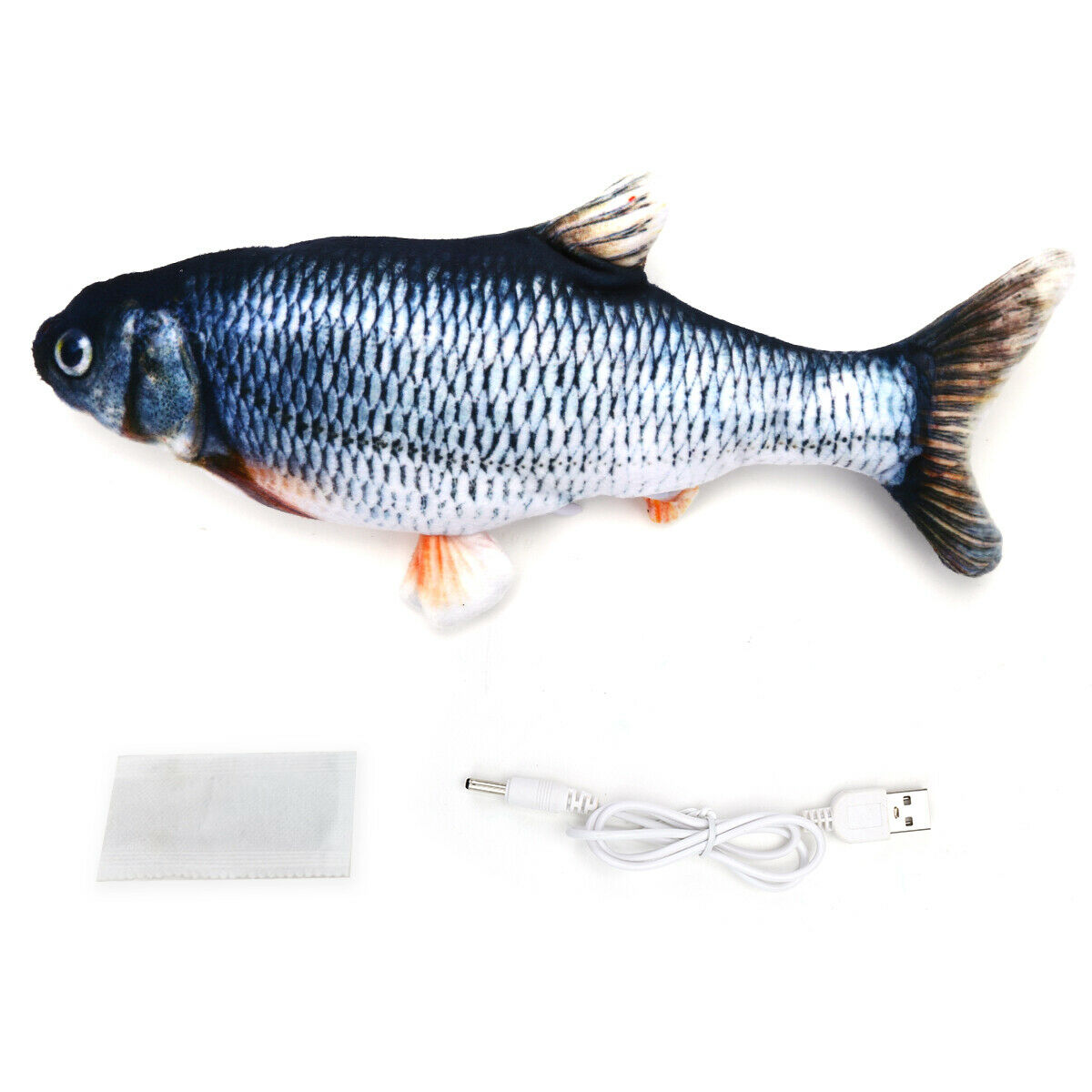 Touch sensor fish cat toy