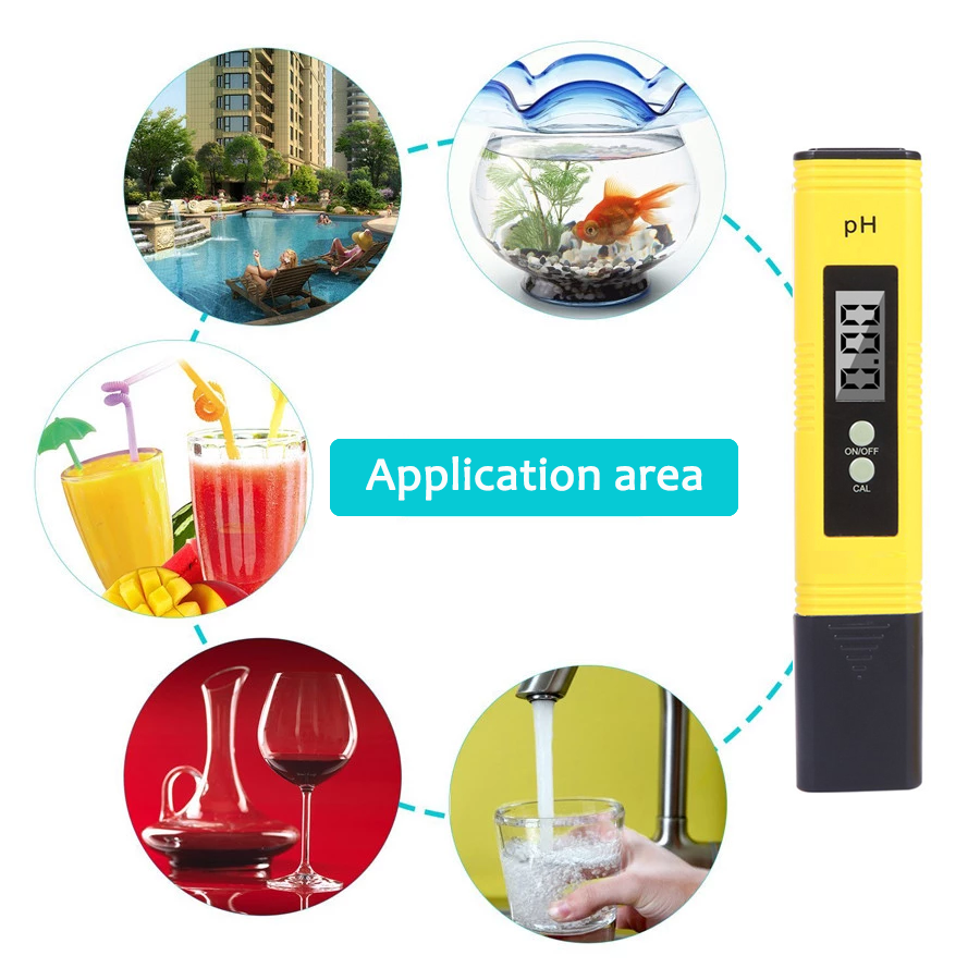 LCD Hydroponics Aquarium Swimming Pool PH Meter Tester