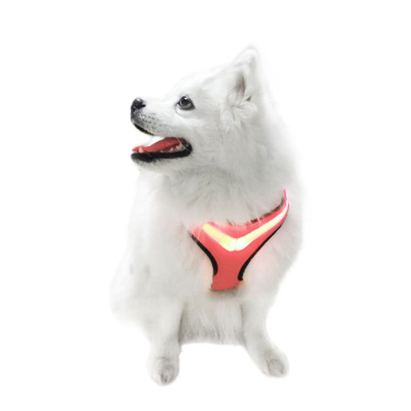 USB Charging  LED Illuminated Reflective Dog Vest