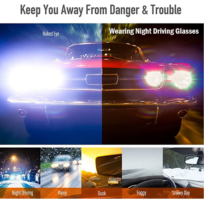 Polarized HD Night Driving Vision Glasses For Men & Women